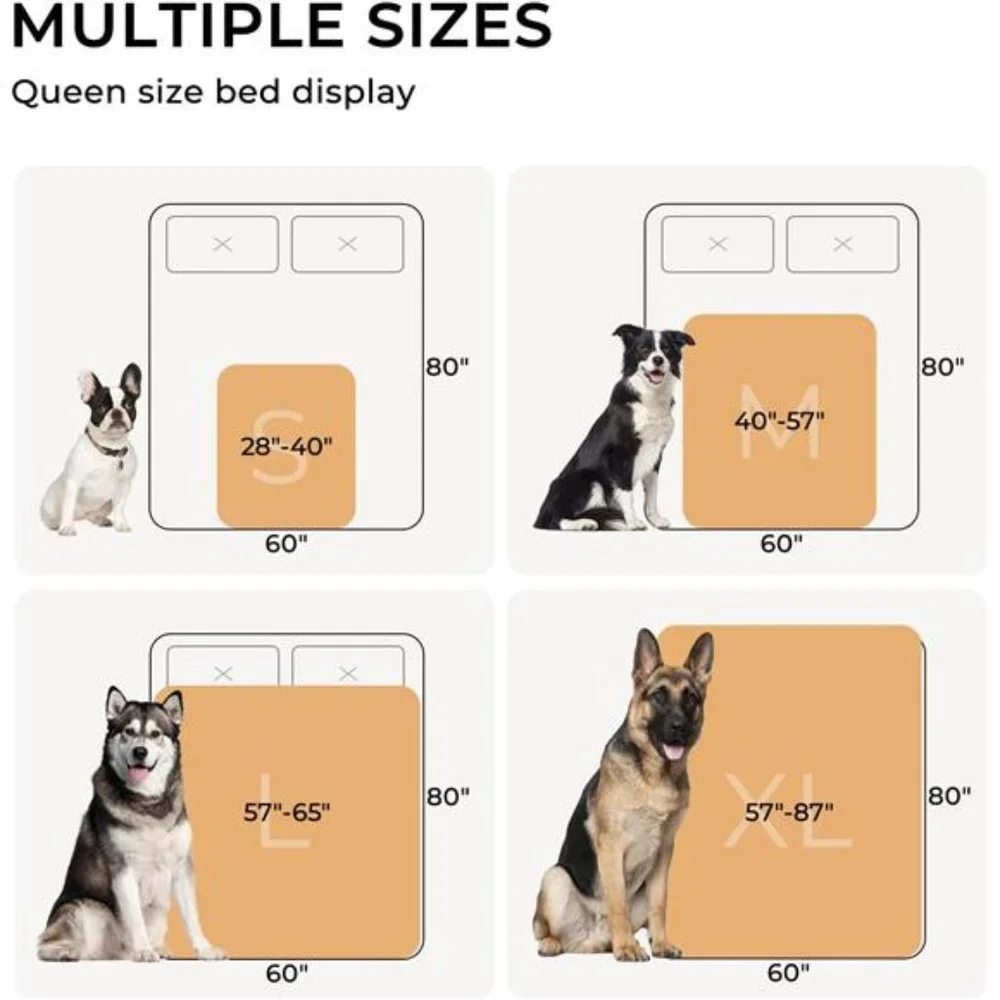 Waterproof Pet Blanket Reversible Sherpa Fleece Furniture Protector Cover